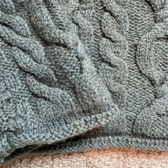 Inis Crafts Sweater Womens Small Irish Merino Wool Cable Knit Turtleneck Chunky - Picture 4 of 6